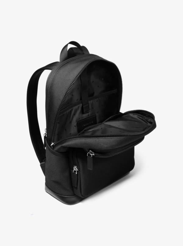 Panske Batohy Michael Kors Kent Woven Čierne - Tasky Michael Kors Nejlevnejsi | MSKYQ-8524